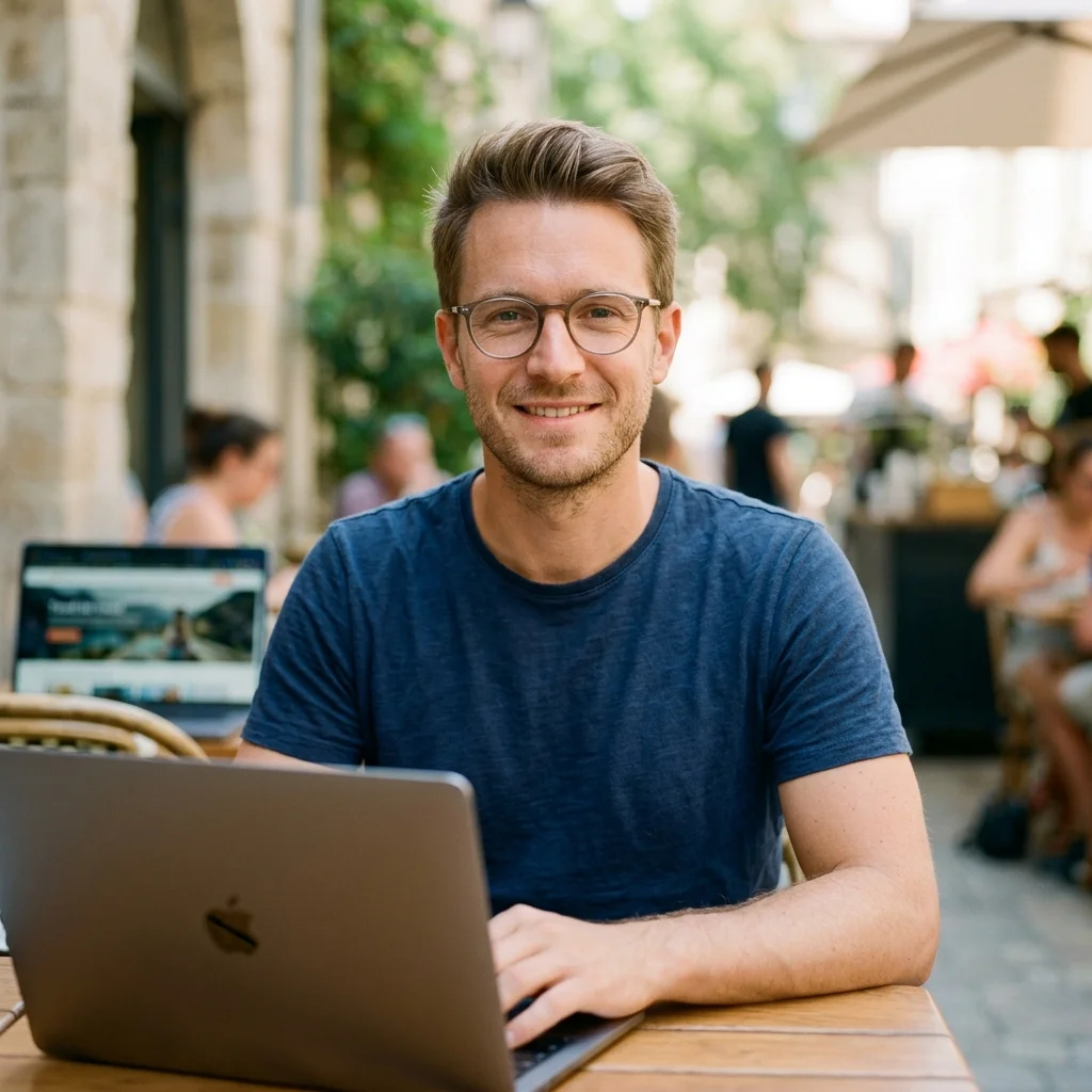 Portrait de Noah Jacquet, chroniqueur digital nomad et voyage longue durée
